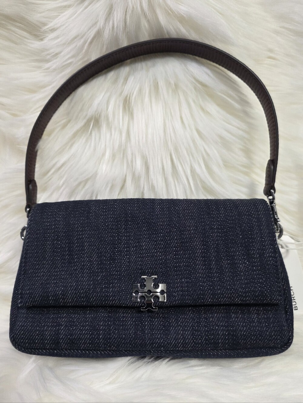 Tory Burch Small Charlie Denim Shoulder Bag
